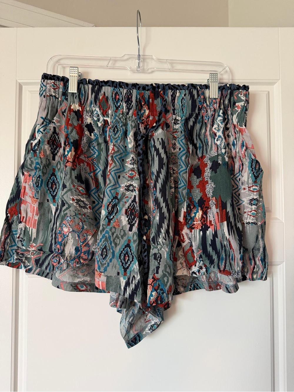Oddi Printed Elastic Waist Shorts